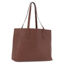 BURBERRY Tote Bag Leather Brown Auth ka5716-1
