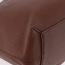 BURBERRY Tote Bag Leather Brown Auth ka5716-10