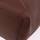 BURBERRY Tote Bag Leather Brown Auth ka5716-11