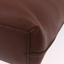 BURBERRY Tote Bag Leather Brown Auth ka5716-13