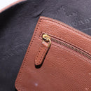 BURBERRY Tote Bag Leather Brown Auth ka5716-18