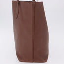 BURBERRY Tote Bag Leather Brown Auth ka5716-4