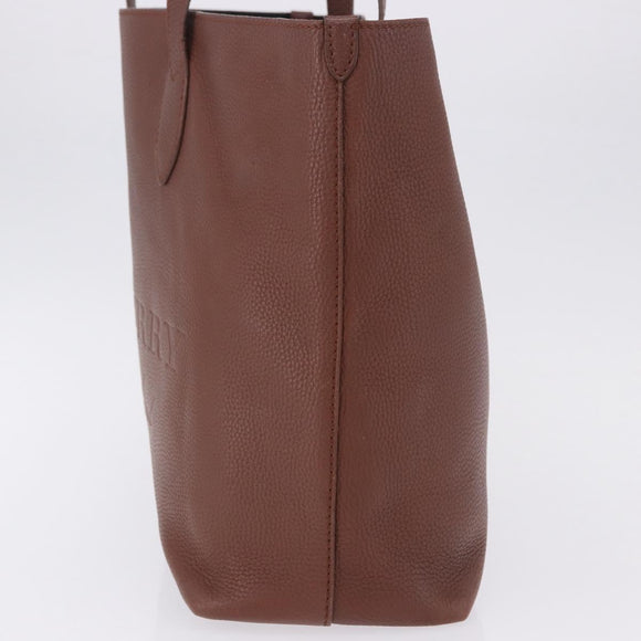 BURBERRY Tote Bag Leather Brown Auth ka5716