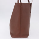 BURBERRY Tote Bag Leather Brown Auth ka5716-5