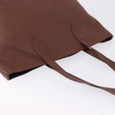 BURBERRY Tote Bag Leather Brown Auth ka5716-6