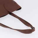 BURBERRY Tote Bag Leather Brown Auth ka5716-7