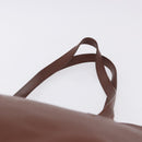 BURBERRY Tote Bag Leather Brown Auth ka5716-8