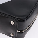 PRADA Hand Bag Leather 2way Black Silver Auth ka5717M-17