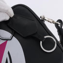 PRADA Hand Bag Leather 2way Black Silver Auth ka5717M-9