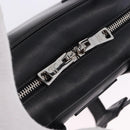 PRADA Hand Bag Leather 2way Black Silver Auth ka5717M-22