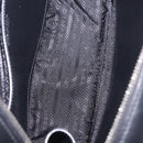 PRADA Hand Bag Leather 2way Black Silver Auth ka5717M-10