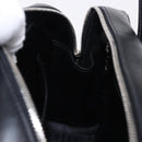 PRADA Hand Bag Leather 2way Black Silver Auth ka5717M-25