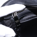 PRADA Hand Bag Leather 2way Black Silver Auth ka5717M-26