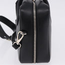 PRADA Hand Bag Leather 2way Black Silver Auth ka5717M-3