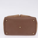 GUCCI Bamboo Hand Bag Suede Brown Gold 000 123 0316 Auth ka5718-5