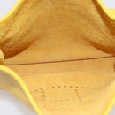 HERMES Evelyn 3PM Shoulder Bag Taurillon Clemence Leather Yellow Auth ka5719SAV-14
