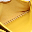 HERMES Evelyn 3PM Shoulder Bag Taurillon Clemence Leather Yellow Auth ka5719SAV-17