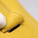 HERMES Evelyn 3PM Shoulder Bag Taurillon Clemence Leather Yellow Auth ka5719SAV-18