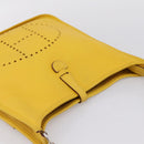 HERMES Evelyn 3PM Shoulder Bag Taurillon Clemence Leather Yellow Auth ka5719SAV-6