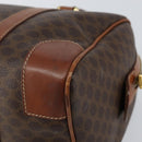 CELINE Macadam Canvas Hand Bag PVC Leather Brown Gold Auth ka572-12