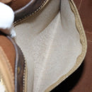 CELINE Macadam Canvas Hand Bag PVC Leather Brown Gold Auth ka572-21