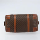 CELINE Macadam Canvas Hand Bag PVC Leather Brown Gold Auth ka572-9