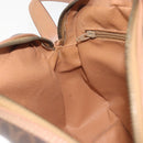 CELINE Macadam Canvas Shoulder Bag PVC Leather Brown Gold Auth ka5720A-20