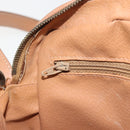 CELINE Macadam Canvas Shoulder Bag PVC Leather Brown Gold Auth ka5720A-21