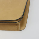 CHANEL Matelasse Chain Shoulder Bag Leather Beige Gold CC Auth ka5721-10