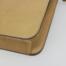 CHANEL Matelasse Chain Shoulder Bag Leather Beige Gold CC Auth ka5721-12