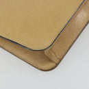 CHANEL Matelasse Chain Shoulder Bag Leather Beige Gold CC Auth ka5721-13