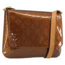 LOUIS VUITTON Monogram Vernis Thompson Street Bag Bronze M91124 LV Auth ka5722-1