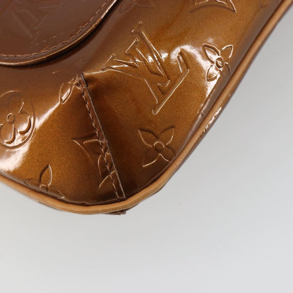 LOUIS VUITTON Monogram Vernis Thompson Street Bag Bronze M91124 LV Auth ka5722