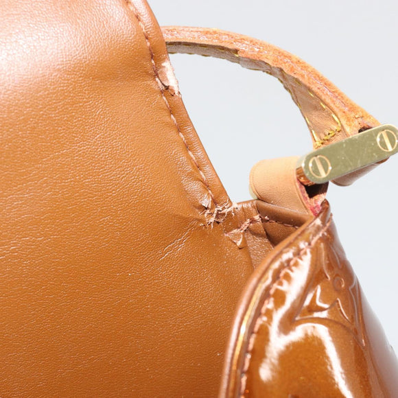 LOUIS VUITTON Monogram Vernis Thompson Street Bag Bronze M91124 LV Auth ka5722