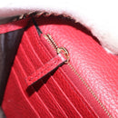 GUCCI Chain Shoulder Wallet Leather Red Gold 510314 Auth ka5723A-20