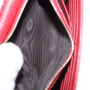 GUCCI Chain Shoulder Wallet Leather Red Gold 510314 Auth ka5723A-21