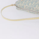 Christian Dior Trotter Canvas Hand Pouch PVC Light Blue Silver Auth ka5724A-7