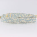 Christian Dior Trotter Canvas Hand Pouch PVC Light Blue Silver Auth ka5724A-5