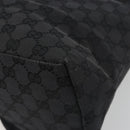 GUCCI GG Canvas Tote Bag Black Silver 002 1076 2684 Auth ka5725-12