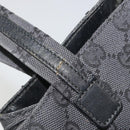 GUCCI GG Canvas Tote Bag Black Silver 002 1076 2684 Auth ka5725-14