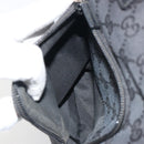GUCCI GG Canvas Tote Bag Black Silver 002 1076 2684 Auth ka5725-21