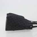GUCCI GG Canvas Tote Bag Black Silver 002 1076 2684 Auth ka5725-4