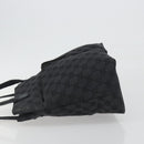 GUCCI GG Canvas Tote Bag Black Silver 002 1076 2684 Auth ka5725-5