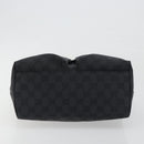 GUCCI GG Canvas Tote Bag Black Silver 002 1076 2684 Auth ka5725-9