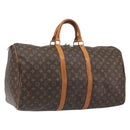LOUIS VUITTON Monogram Keepall 55 Boston Bag M41424 LV Auth ka5726-1