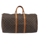 LOUIS VUITTON Monogram Keepall 55 Boston Bag M41424 LV Auth ka5726-2