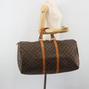 LOUIS VUITTON Monogram Keepall 55 Boston Bag M41424 LV Auth ka5726-21