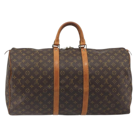 LOUIS VUITTON Monogram Keepall 55 Boston Bag M41424 LV Auth ka5726