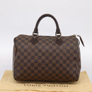 LOUIS VUITTON Damier Azur Speedy 30 Hand Bag N41533 LV Auth ka5727A-12