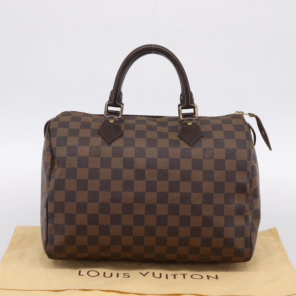 LOUIS VUITTON Damier Azur Speedy 30 Hand Bag N41533 LV Auth ka5727A